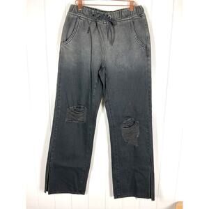 One Teaspoon The Roadhouse Jeans in Ombre Black Intentionally Distressed‎ Size S